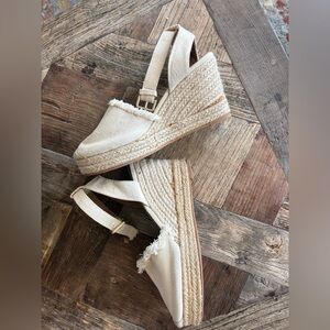 Women's Cream Espadrille Wedge Sandals H&M 39